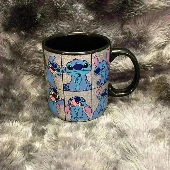 Silver Buffalo Disney Lilo &  Stitch Stitch Grid Glitter Mug - Picture 8 of 13